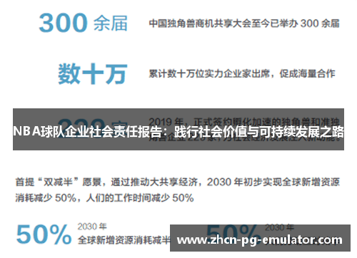 NBA球队企业社会责任报告：践行社会价值与可持续发展之路