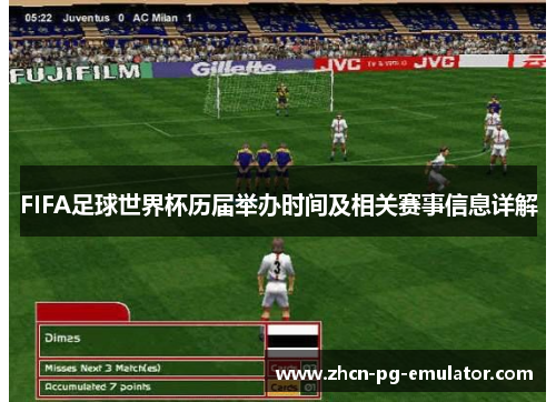 FIFA足球世界杯历届举办时间及相关赛事信息详解